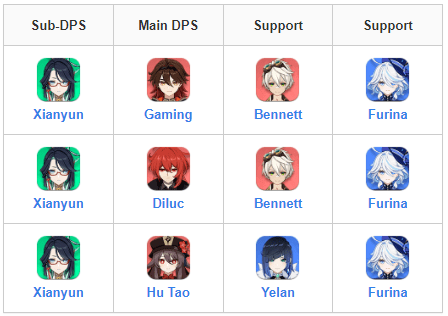 Team Best Camp Xianyun (Cloud Retainer) 