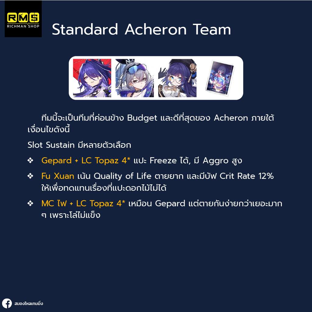honkai star rail standard acheron team