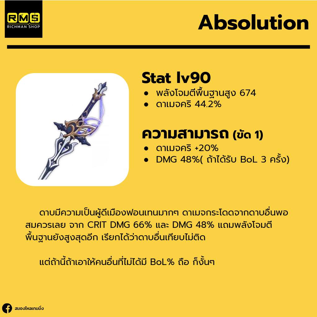 Absolution ไอเมนแนะนำให้กับ Clorinde