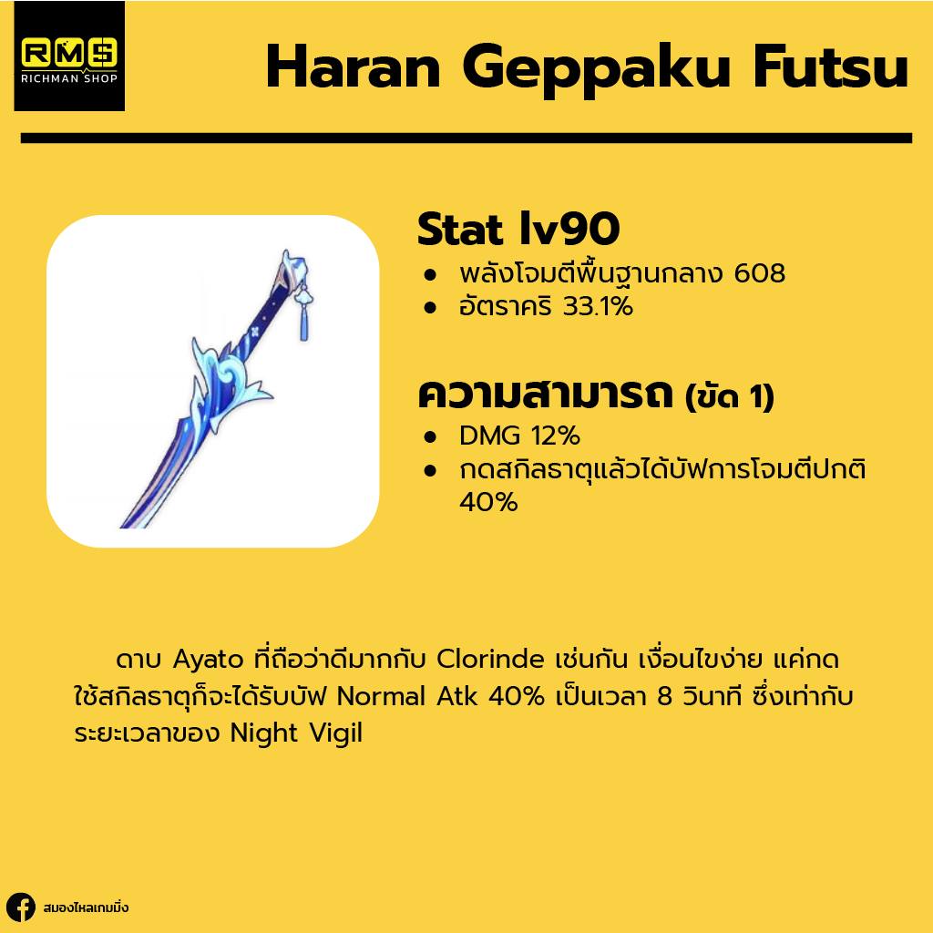 Haran Geppaku Futsu ไอเมนแนะนำให้กับ Clorinde