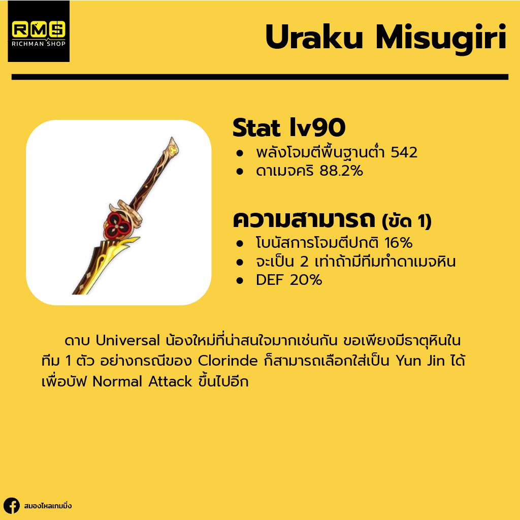 Uraku Misugiri ไอเมนแนะนำให้กับ Clorinde