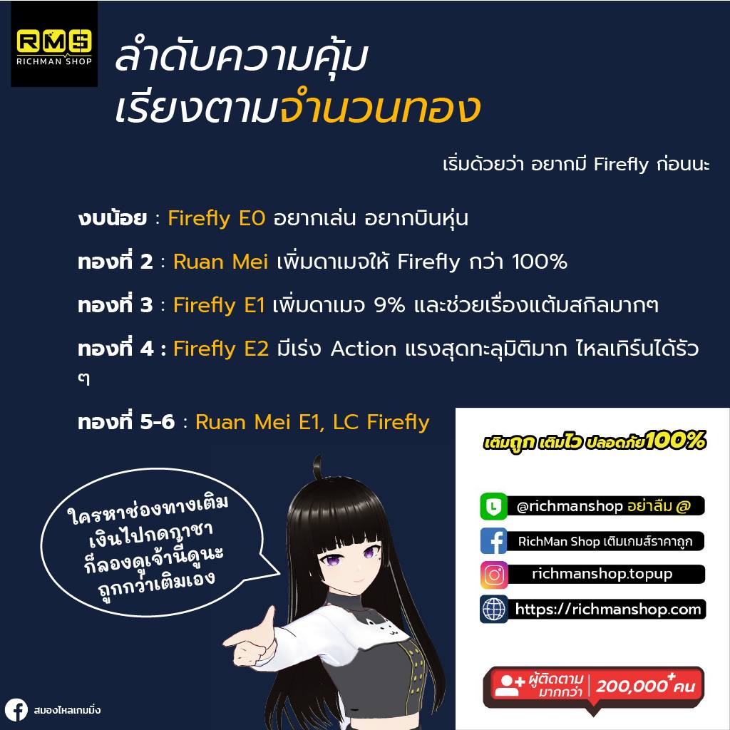 honkai star rail firefly order of worth