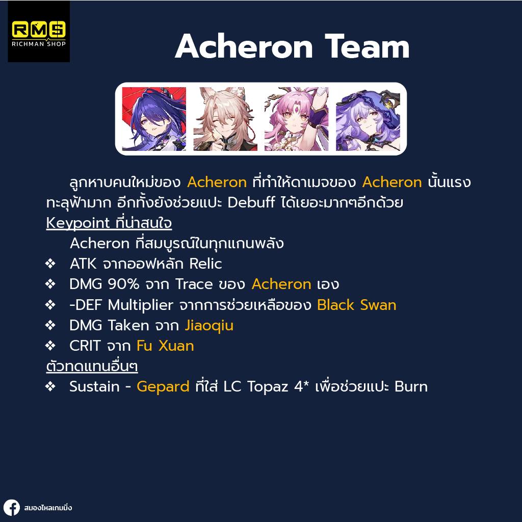 honkai star rail jiaoqiu acheron team