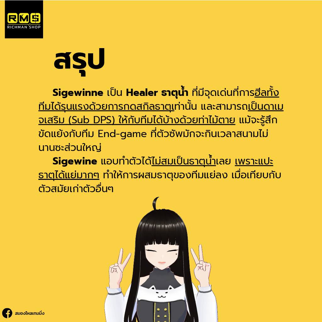 genshin impact sigewinne summarize 